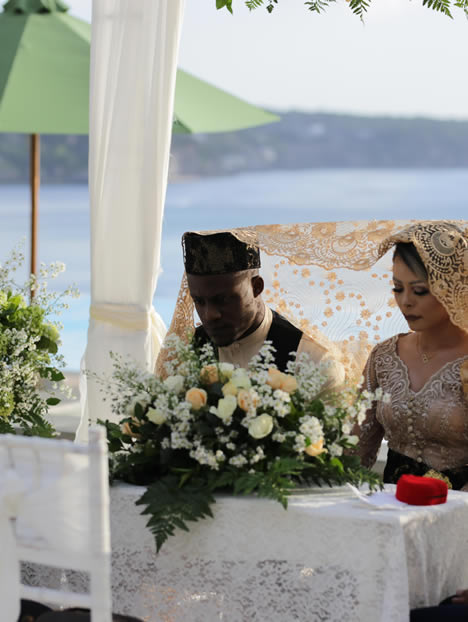religious wedding in bali